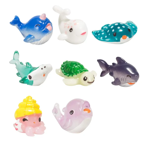 8pcs Bath Bombs with Sea Animal Toys
