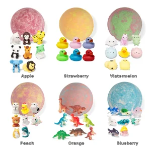 6Pcs Bath Bombs with Assorted Toy for Kids 5oz