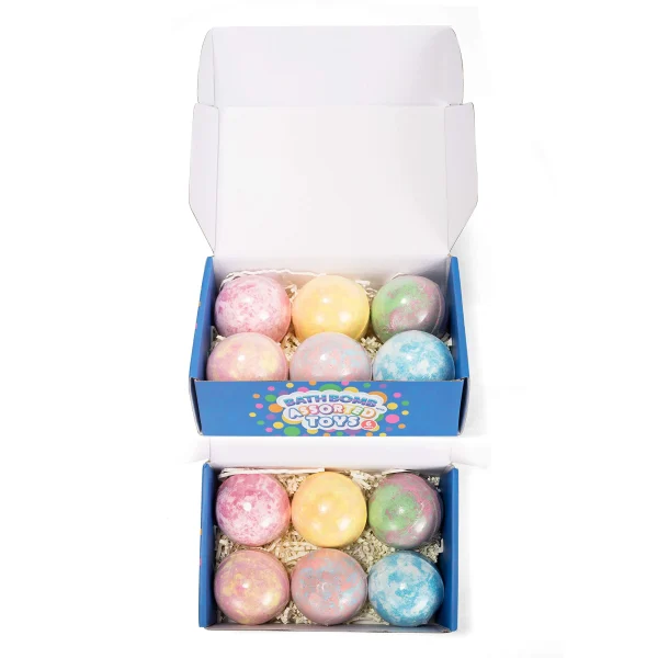 6Pcs Bath Bombs with Assorted Toy for Kids 5oz