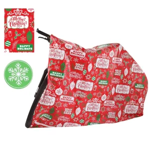 2pcs Christmas Large Bicycle Gift Bag with Gift Tags