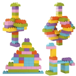 180Pcs Big Building Blocks and Building Bricks STEM Toy