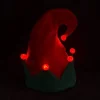 2pcs Christmas Light up Red Plush Santa Hat