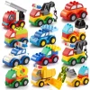 12pcs Toy Car Building Block Sets