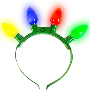 3pcs Christmas Light Bulb Flashing Headband