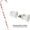 12pcs Christmas Candy Cane Pathway Lights 28in
