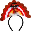 2Pcs Thanksgiving Turkey and Pie Headband