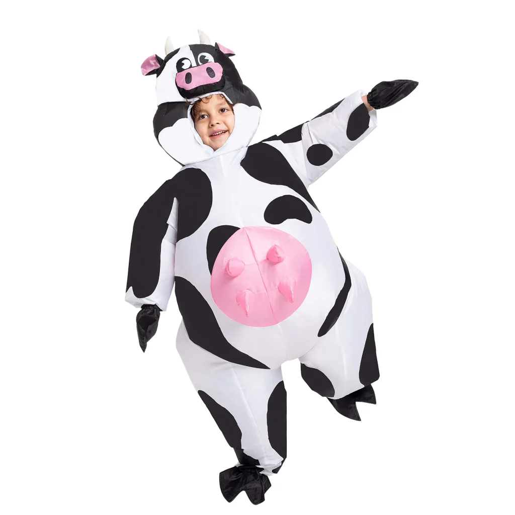 Inflatable cow costume for kids