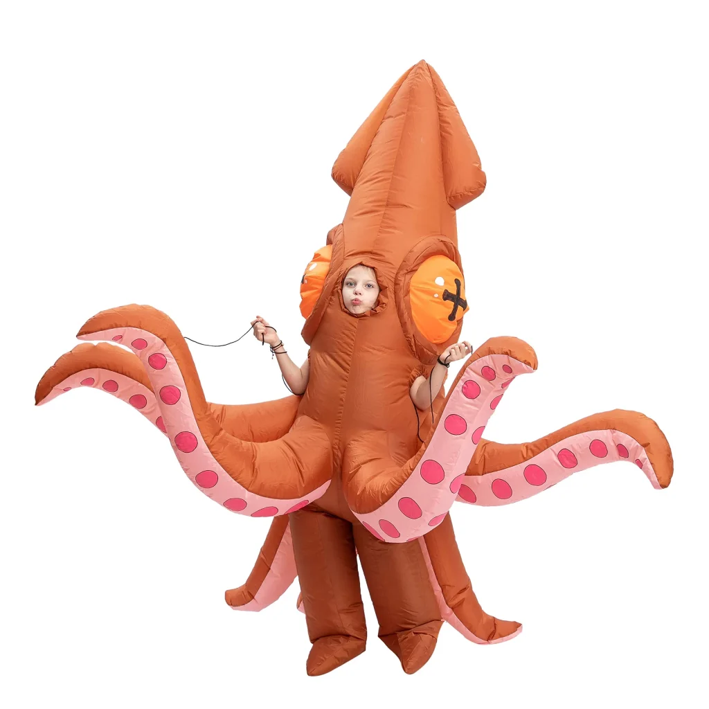 Giant squid inflatable costume