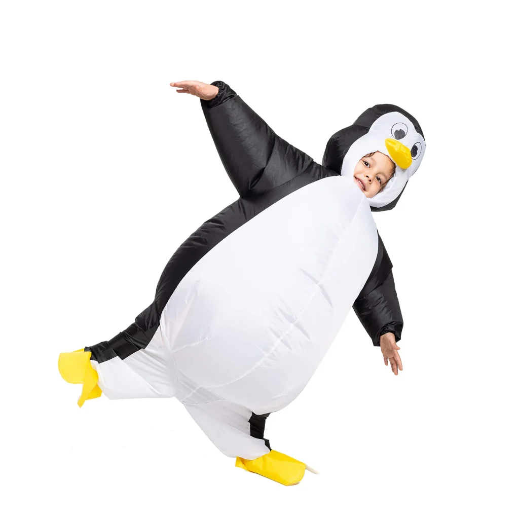 Inflatable penguin costume kid