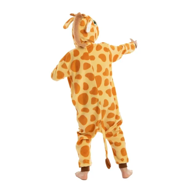 Unisex Child Plush Pajamas Giraffe Costume