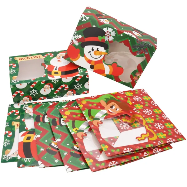 24pcs Christmas Cookie Gift Boxes