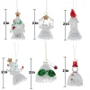 6pcs Lighted Christmas Glass Ornaments