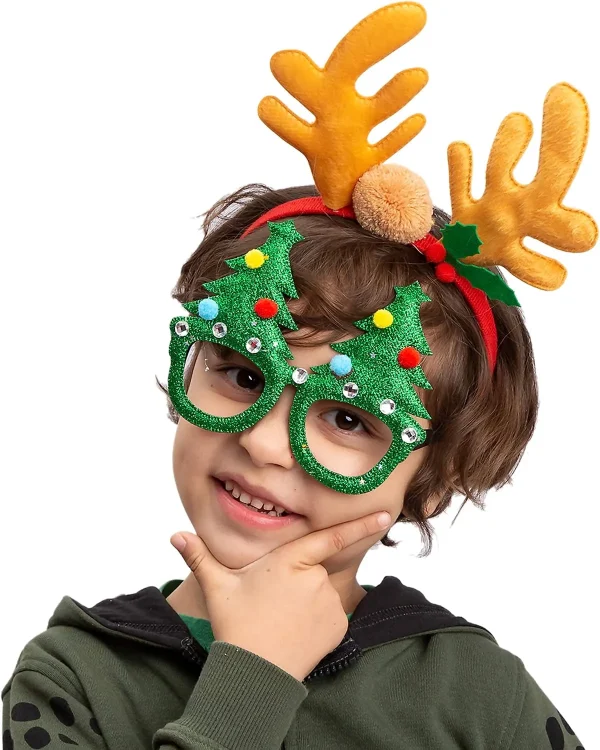Christmas Headbands and Glasses