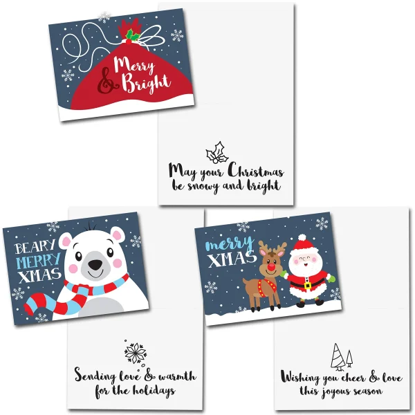 72Pcs Christmas Holiday Greeting Card Collection