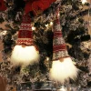 Christmas Red and Grey Light up Swedish Santa Plush Gnome
