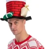 Santa in Chimney Christmas Hat