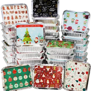 48pcs Christmas Cookie Tin With Lids