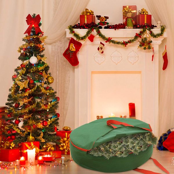 Christmas Tree Storage Bag with Wreath Storage Bag Set 48in