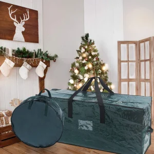 Green Wreath and Christmas Tree Storage Bag