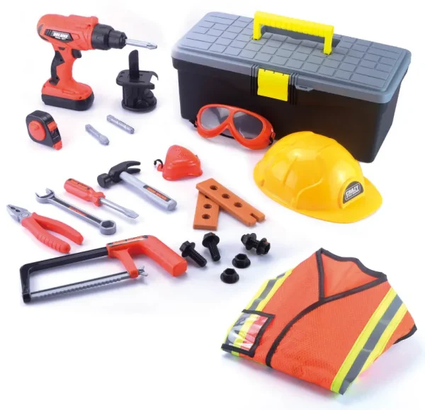 Construction Worker Costume Role Play Tool Toys Set