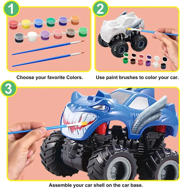 Monster Car Coloring Kit