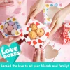 24pcs Valentines Day Heart Cupcake Boxes with Windows