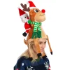 Cute and Festive Santa Riding a Reindeer Christmas Hat