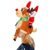 Cute and Festive Santa Riding a Reindeer Christmas Hat