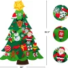 DIY Felt Wall Christmas Tree With 26pcs Hanging Ornaments