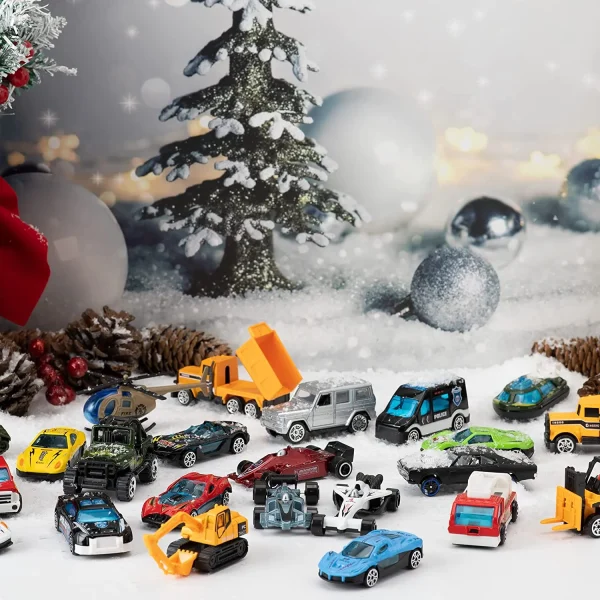 24 Days Christmas Vacation Advent Calendar with Diecast Car
