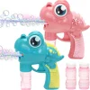 2pcs Kids Dinosaur Bubble Guns with Bubble Solutions