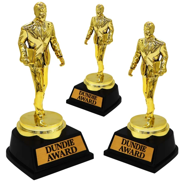 3Pcs Award Trophy Memorabilia for Awards Salesman Trophies with Custom Engraving