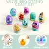 41 Pcs Easter Egg Decorating DIY Kit with Dye Tablets and Easter Stickers