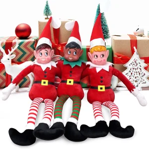 2pcs Christmas Elf Plush Doll 12in