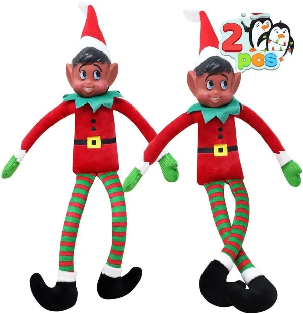 2pcs Christmas Elf Plush Doll 12in