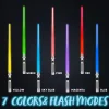 Extendable 2-in-1 Light Up Dual Sword Set for Kids with FX Sound (Motion Sensitive)