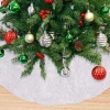 White Fur Christmas Tree Skirt 36in