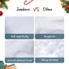 Faux Fur Christmas Tree Skirt Decoration 48in
