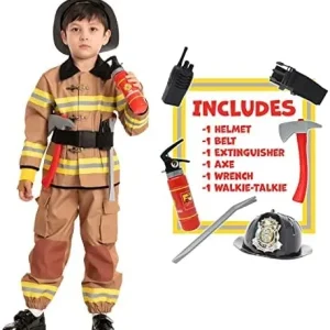 Kids Fireman Halloween Costume