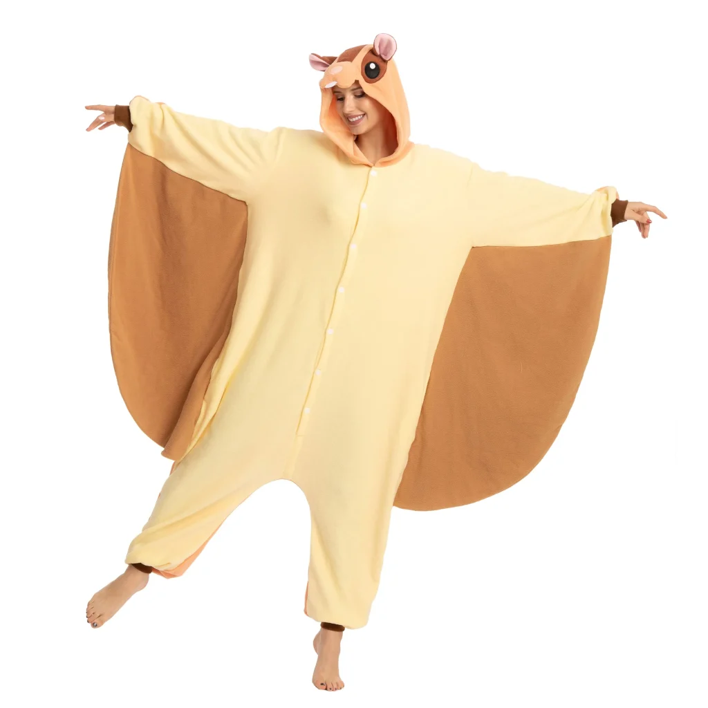 Flying squirrel halloween pajamas women