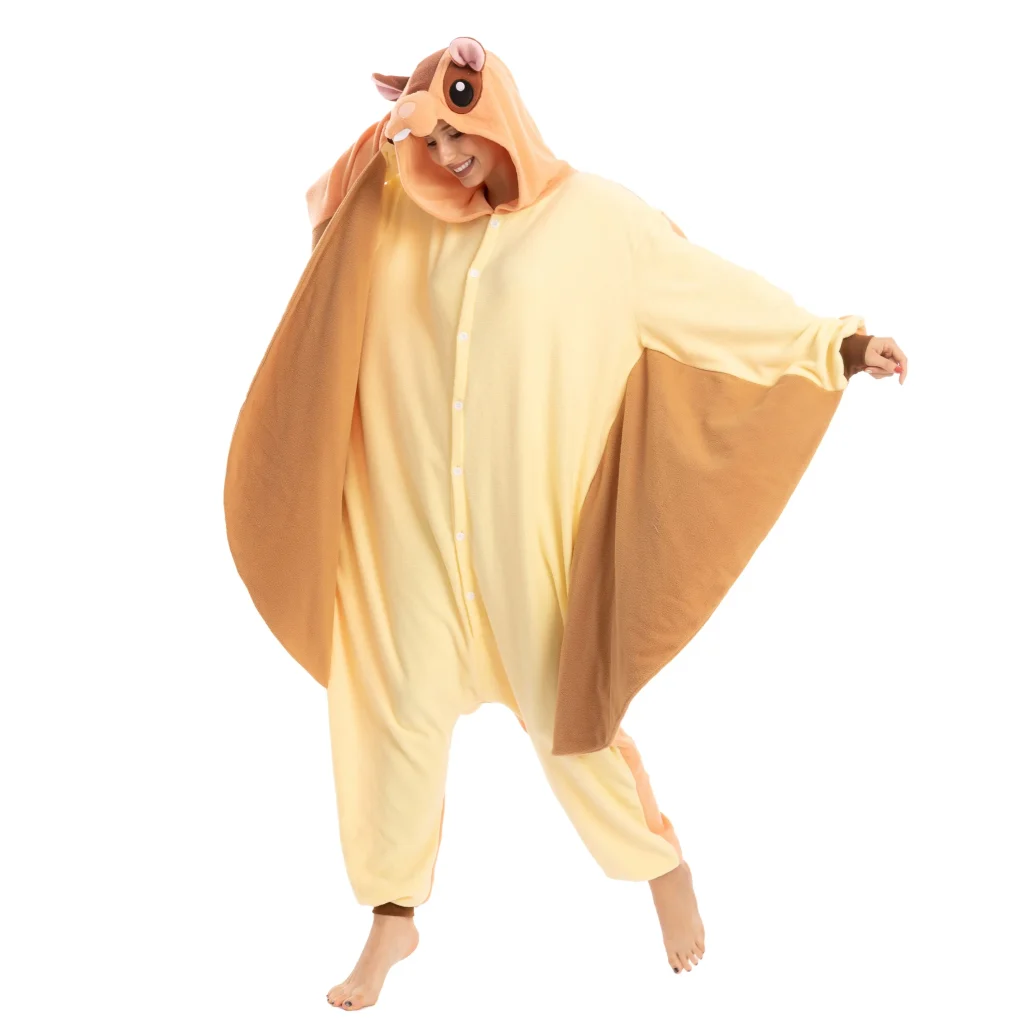 Flying squirrel pajama Halloween costume women