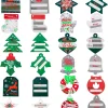 120pcs Foil christmas gift Tags with Strings