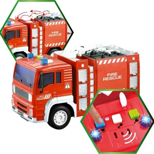 JOYIN 4pcs City Hero Emergency Vehicle Toys