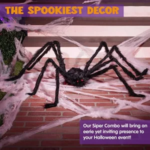Giant Spider Halloween Decoration 5ft