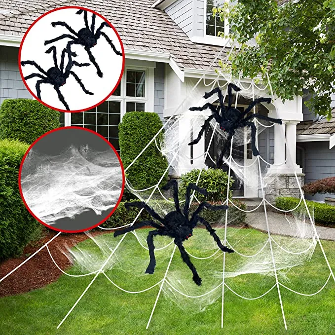 Halloween Giant Spider Web 23ft