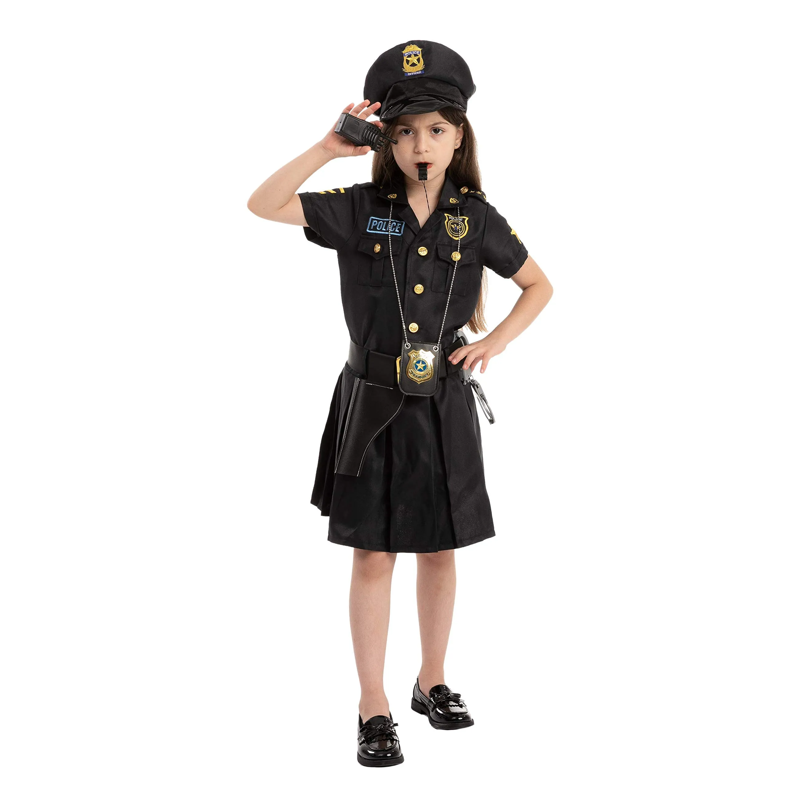 Spooktacular Creations Kids SWAT Costume, SWAT Police Officer Costume for  Boys Halloween Dress Up