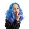 Girl Long Blue Curly Wig - Child