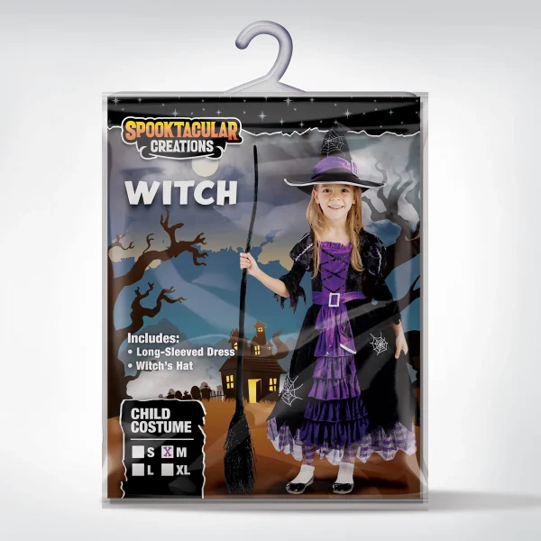 Girls Cute Witch Costume