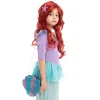 Girls Halloween Red Mermaid Wig