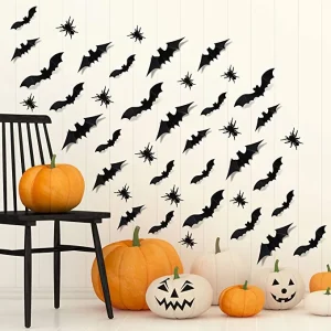 Halloween 3d Wall Bat And Wall Spider Stickers